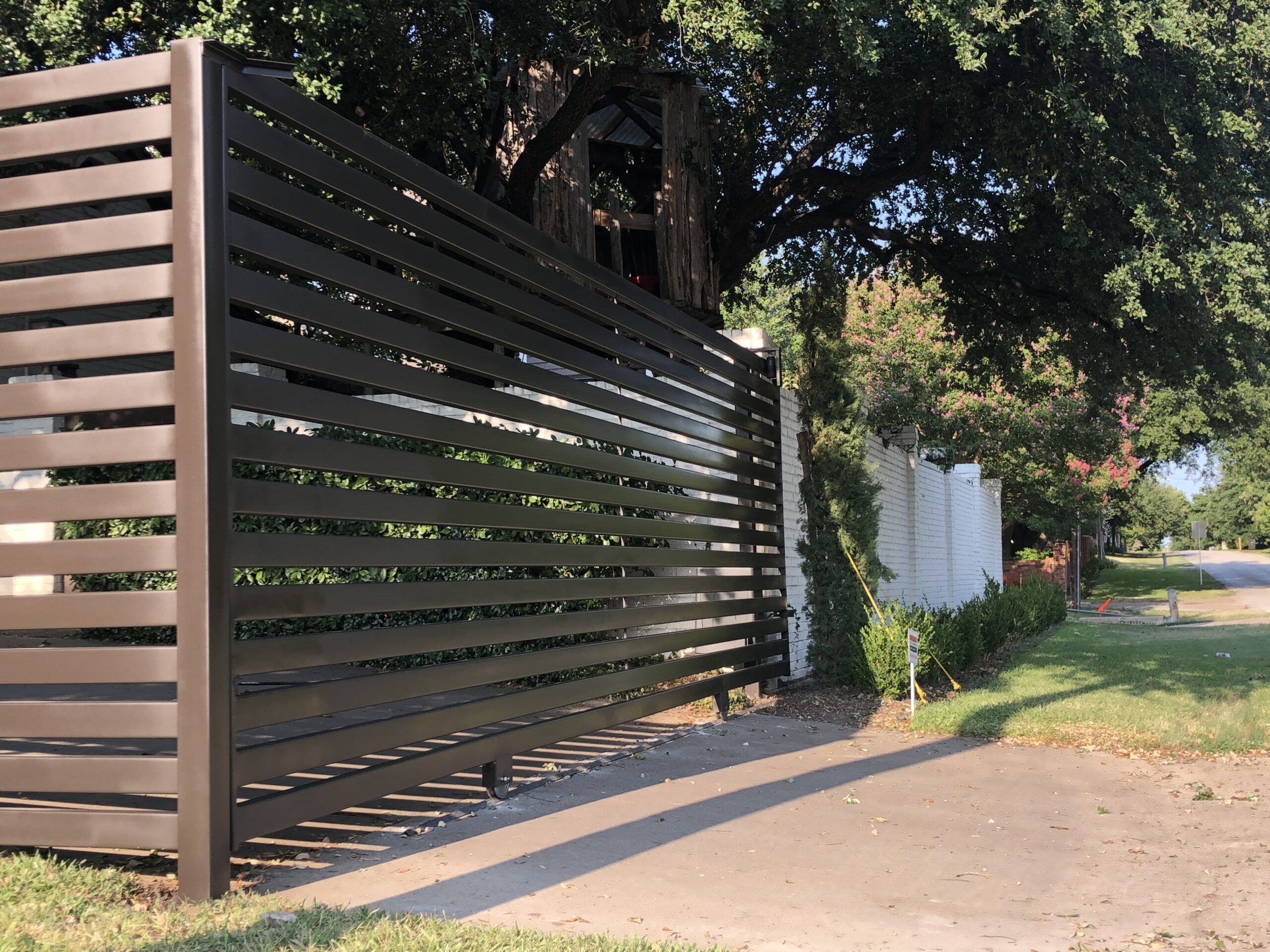 Horizontal Metal Driveway Gate