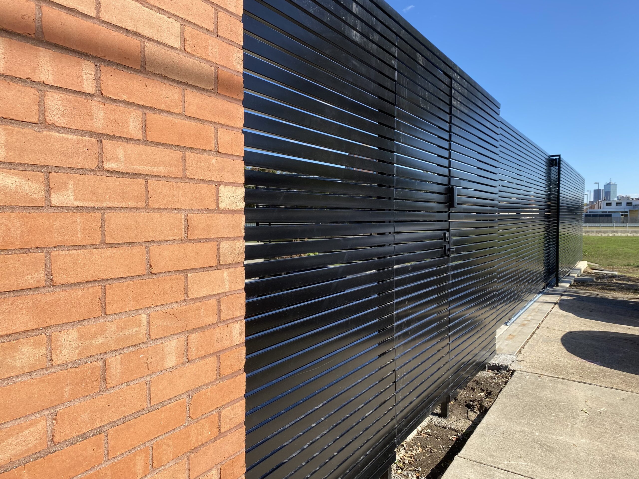 Modern Metal Driveway Gate
