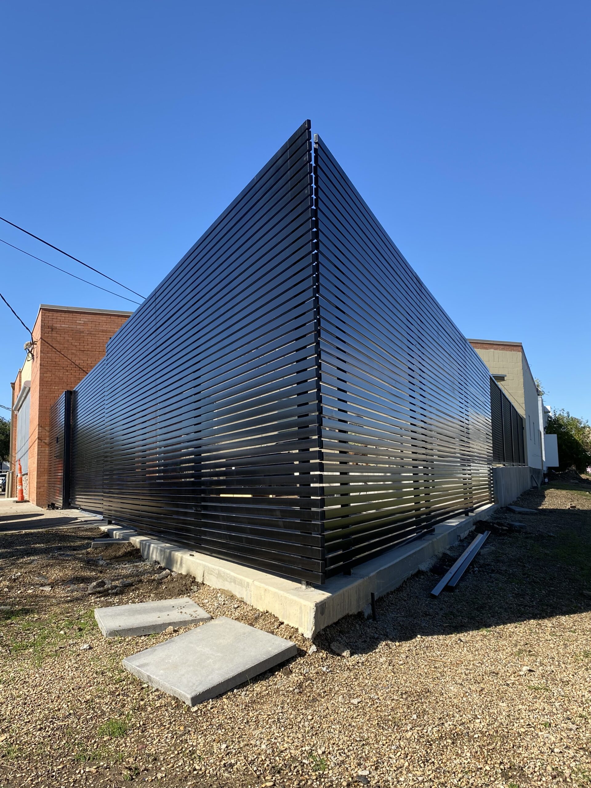 Contemporary Metal Gate and Fence