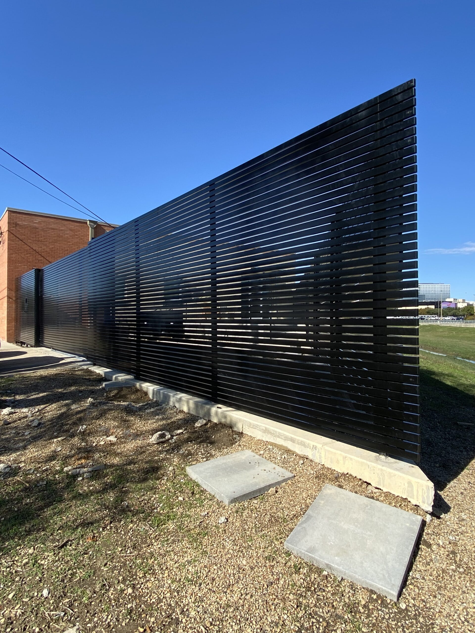 Horizontal Metal Gate and Fence